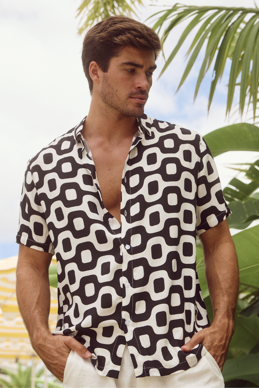 MASON SHIRT - BLACK BRANDON - 194