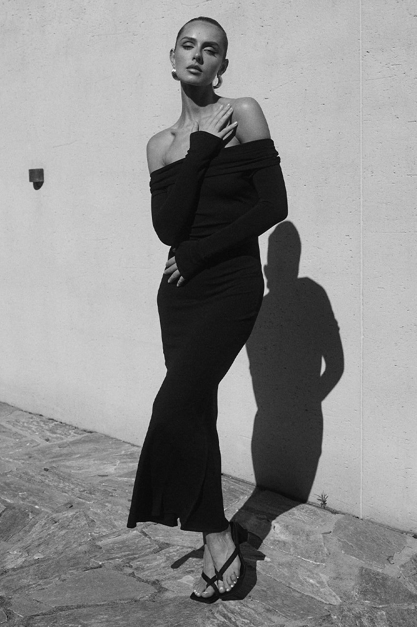 KEETA MAXI DRESS - BLACK - 240718_RUNAWAY_STAS3426