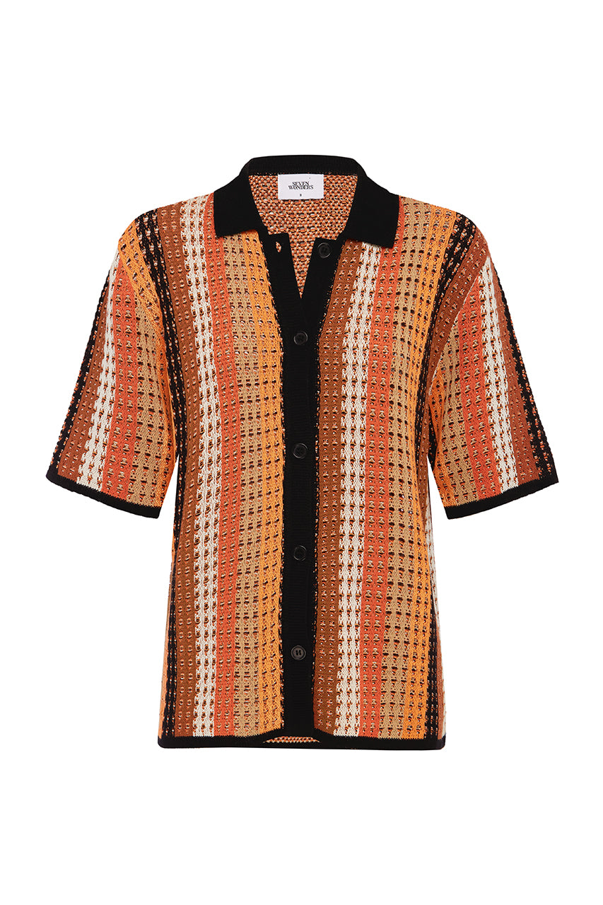 AIMEE TOP - ORANGE MULTI - AIMEE-TOP-ORANGE-MULTI