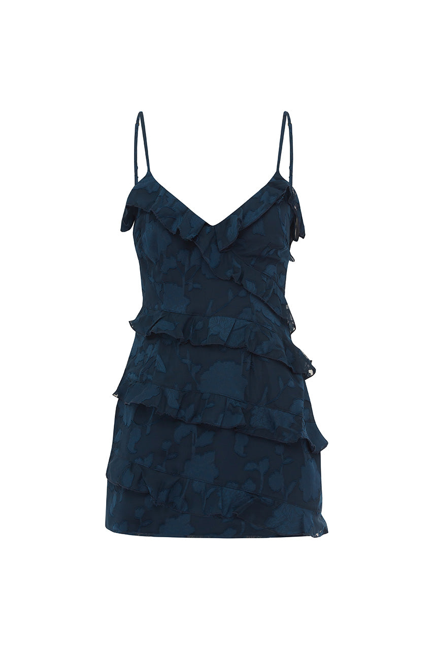 AISHA MINI DRESS - NAVY - AISHAMINIDRESSNAVY