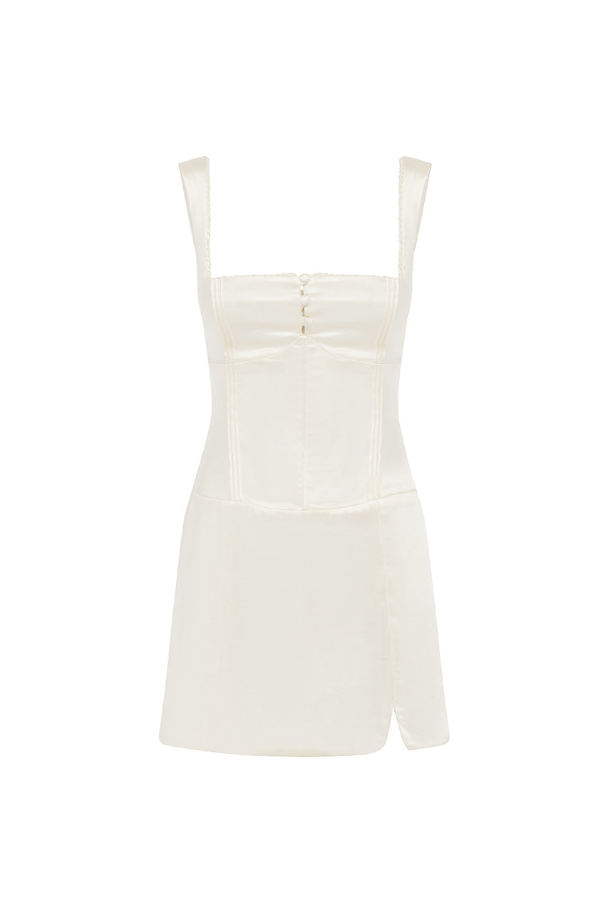 AMALDA MINI DRESS - IVORY - AMALDAMINIDRESSIVORY