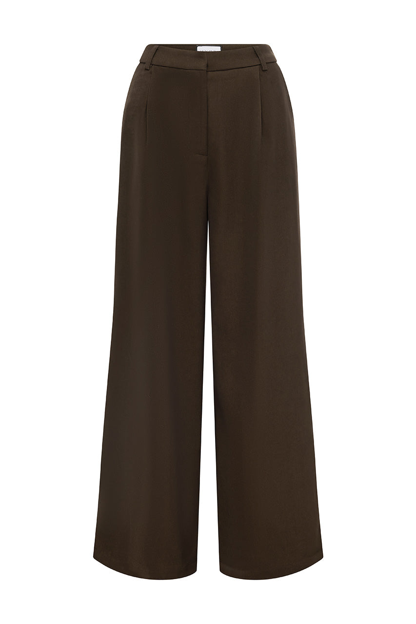 ARLA WIDE LEG PANTS - CHOCOLATE - ARLAWIDELEGPANTS-CHOCOLATE