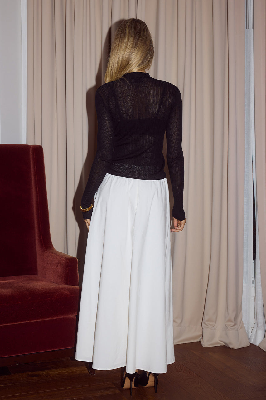 ZIMA FLOWY A-LINE MIDI SKIRT - WHITE - AVENTURTLENECKLONGSLEEVETOPBLACKxZIMAFLOWYA-LINEMIDISKIRTWHITE_1