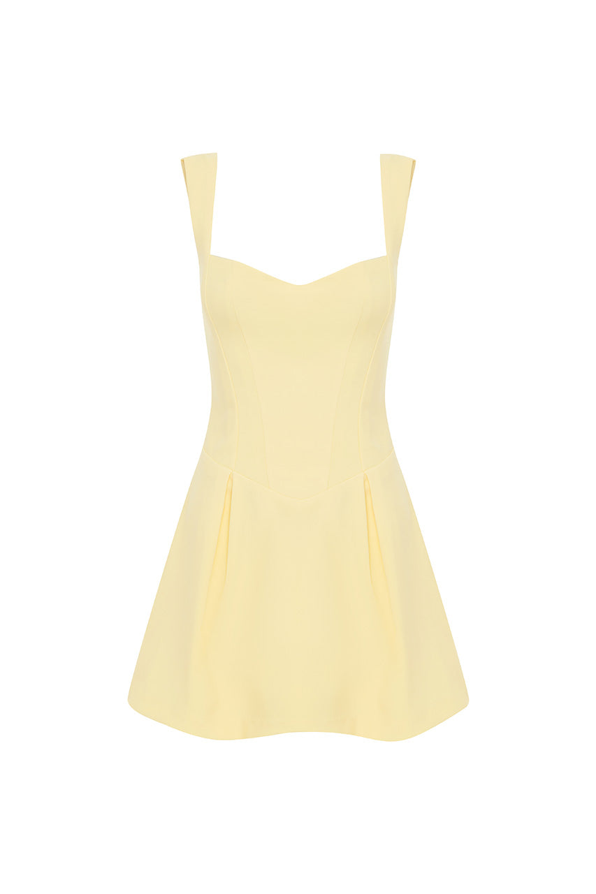 BETHANI MINI DRESS - LEMON - BETHANIMINIDRESSLEMON_5