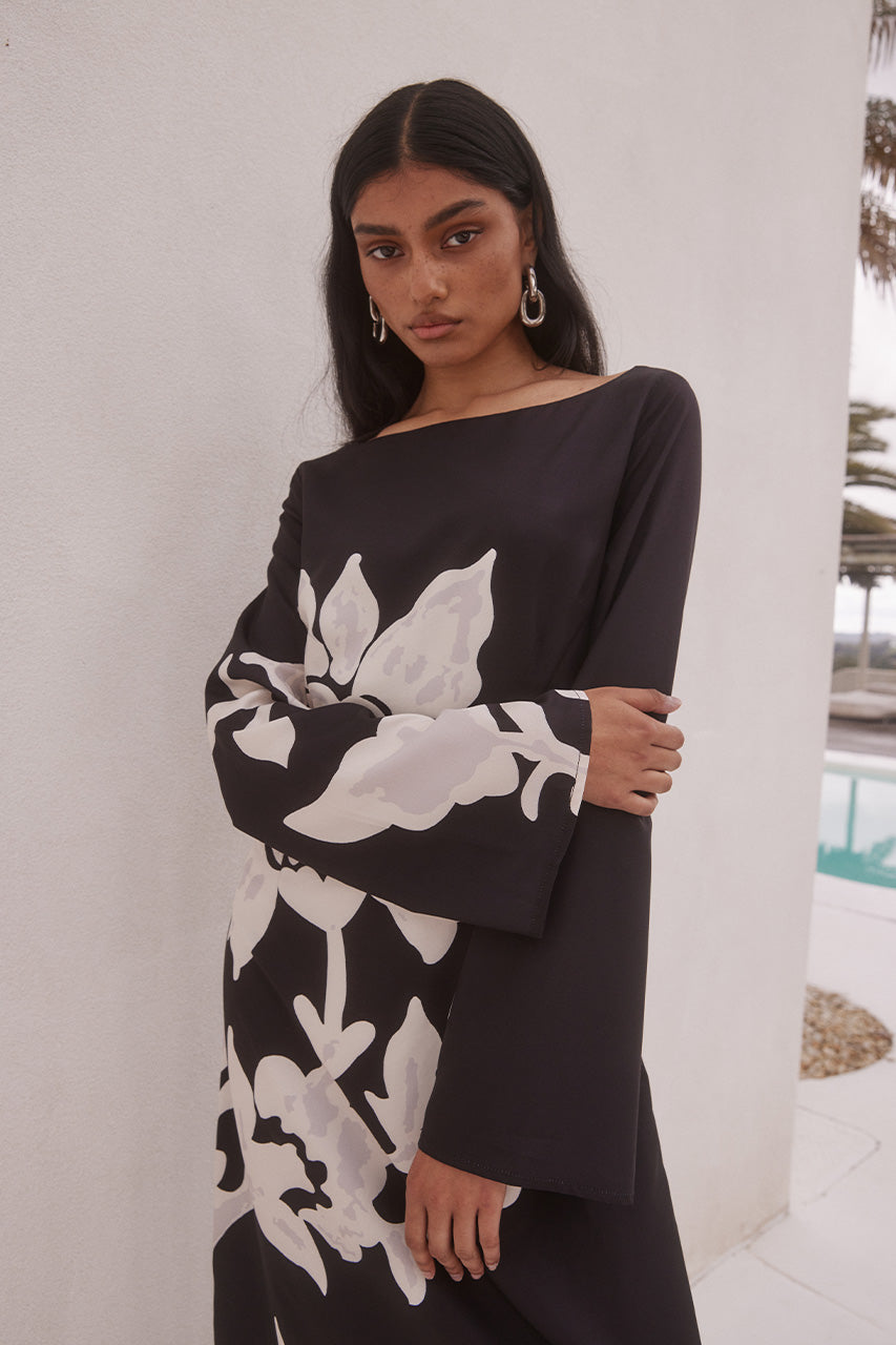 CAMINO MAXI DRESS - BLACK/SAND - CAMINOMAXIDRESS-BLACKSAND_1