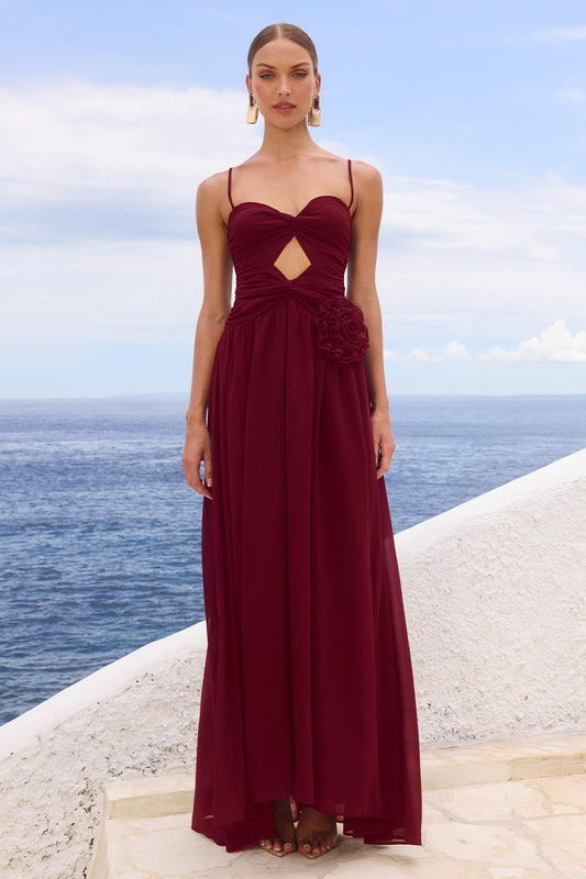 DANIKA SIDE SLIT MAXI DRESS - BERRY XXL - DANIKA-MAXI-DRESS-BERRY-_1