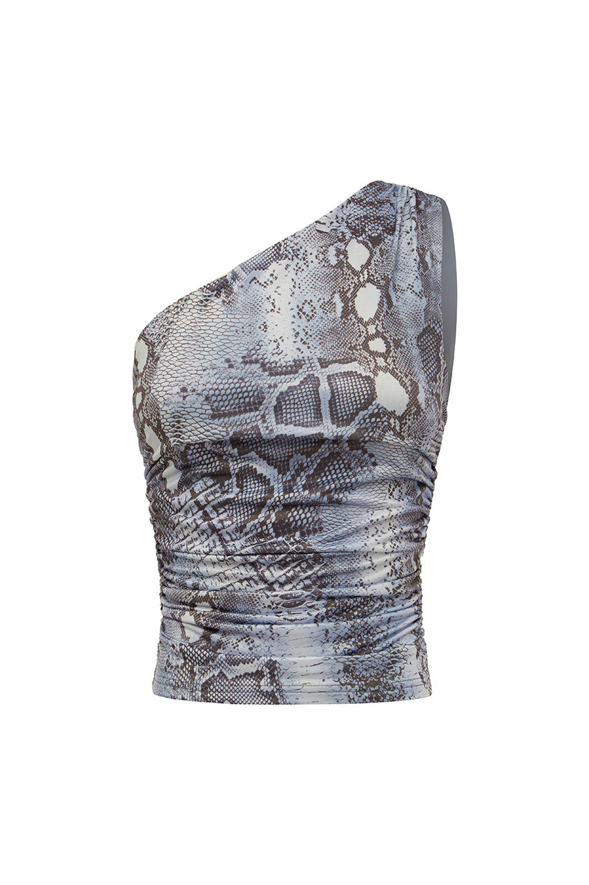 DAVEY ONE SHOULDER TOP - STEEL VIPER - DAVEYONESHOULDERTOPSTEELVIPER