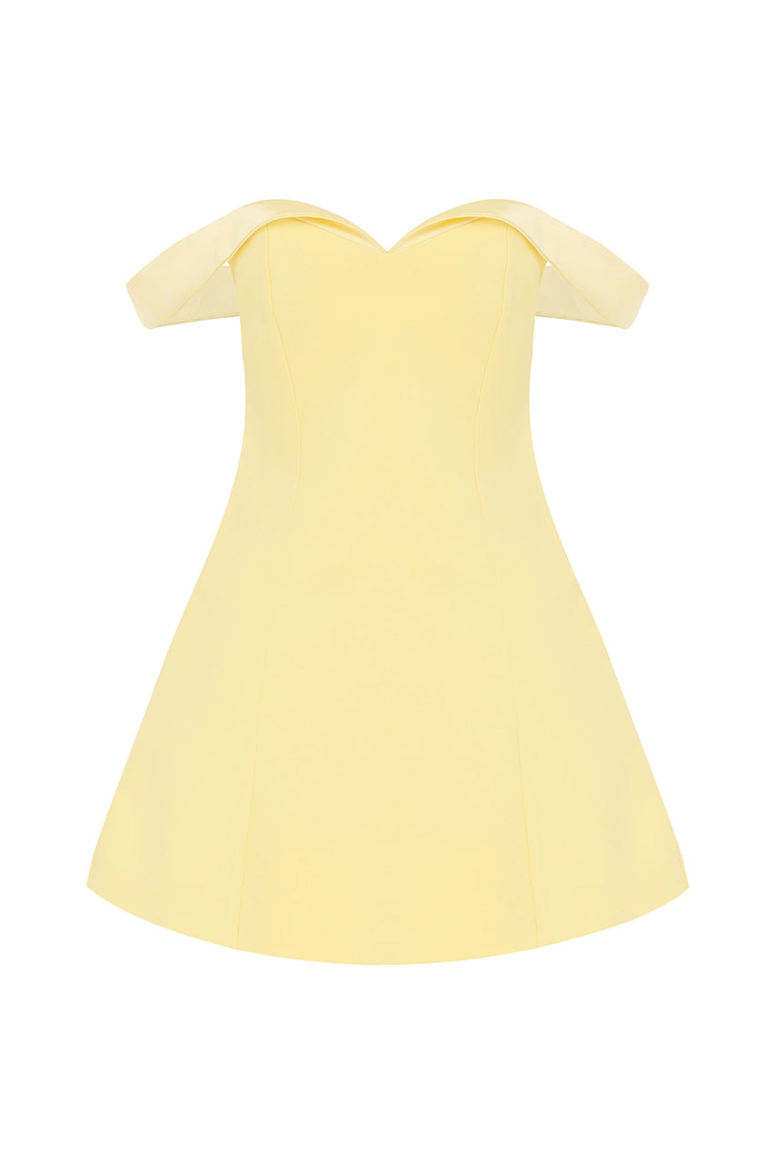 EBONY MINI DRESS - LEMON - EBONYMINIDRESSLEMON_6