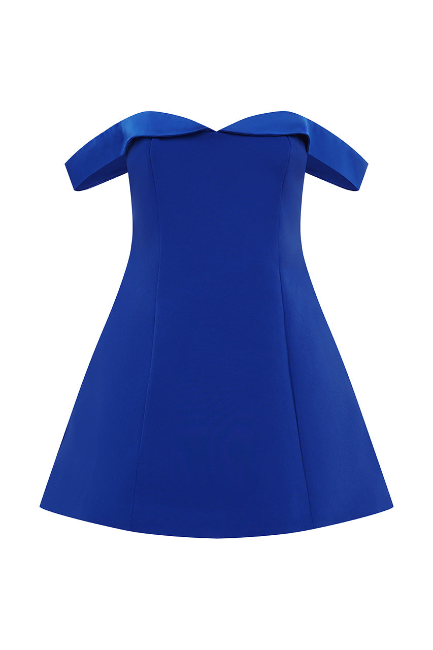 EBONY MINI DRESS - ROYAL - EBONYMINIDRESSROYAL