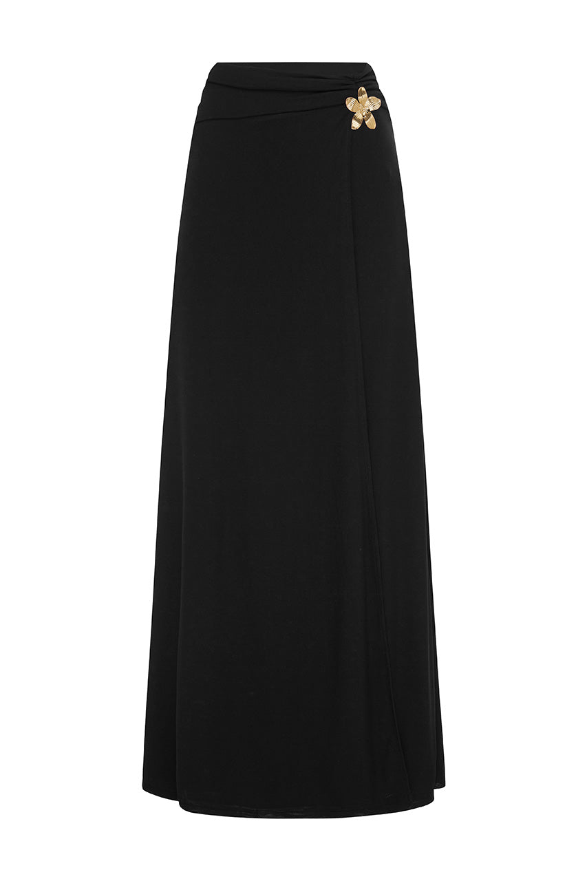 FARLEY MAXI SKIRT - BLACK - FARLEYMAXISKIRT