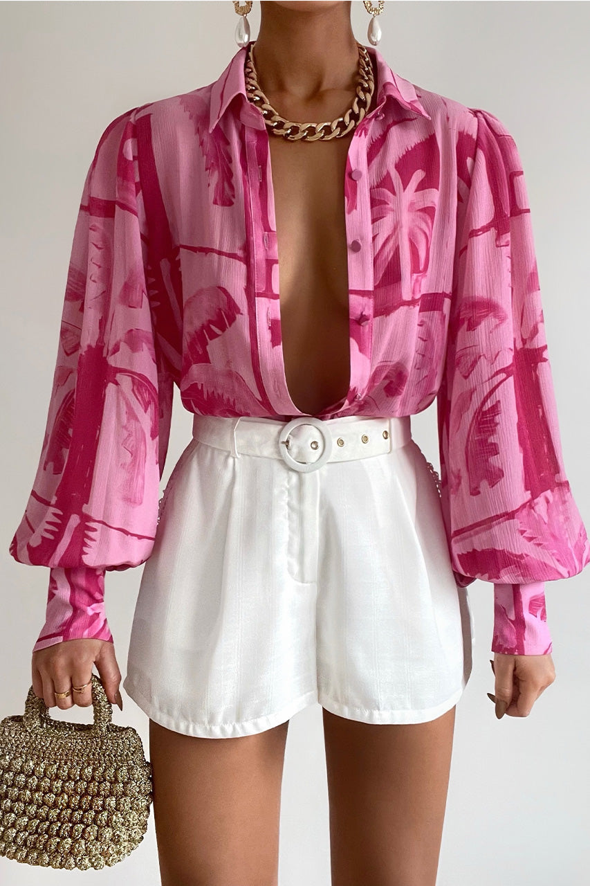 FLEETWOOD BLOUSE - ARLO PINK - FLEETWOODBLOUSEARLOPRINTPINK