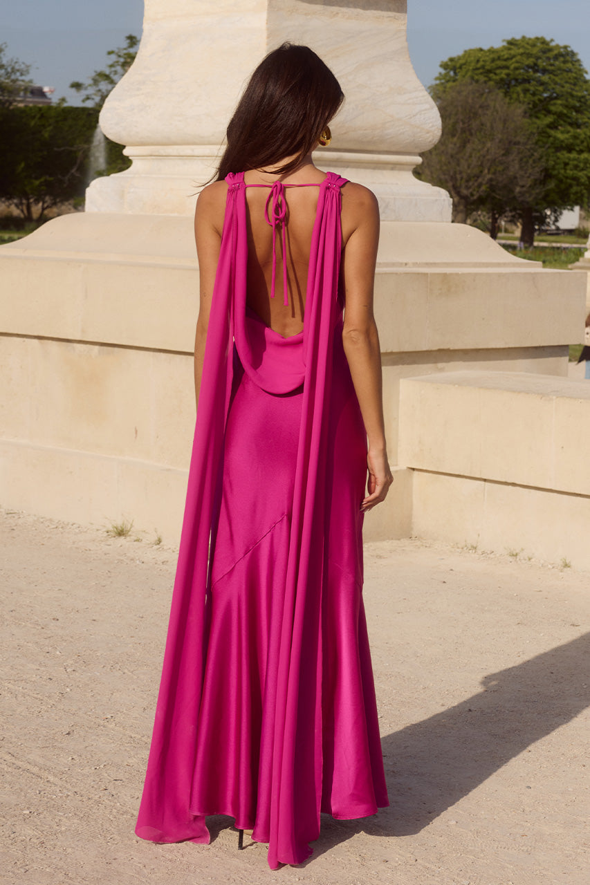GABRIELLA COWL MAXI DRESS - FUCHSIA - GABRIELLACOWLMAXIDRESSFUCHSIA_4