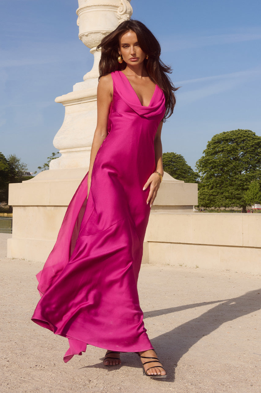 GABRIELLA COWL MAXI DRESS - FUCHSIA - GABRIELLACOWLMAXIDRESSFUCHSIA_5