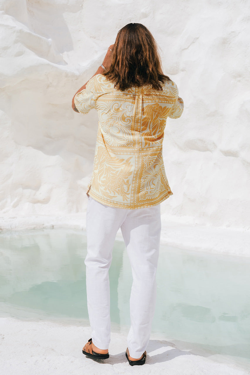 HAVANNA SHIRT - TAN/WHITE - HAVANASHORTSLEEVETANWHITE_1_8285a95a-86f3-4d8f-abf9-a1f593fd105f