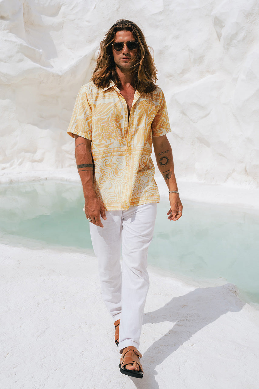 HAVANNA SHIRT - TAN/WHITE - HAVANASHORTSLEEVETANWHITE_2_7117f735-79a7-4f4e-92cb-7085361c3f9e