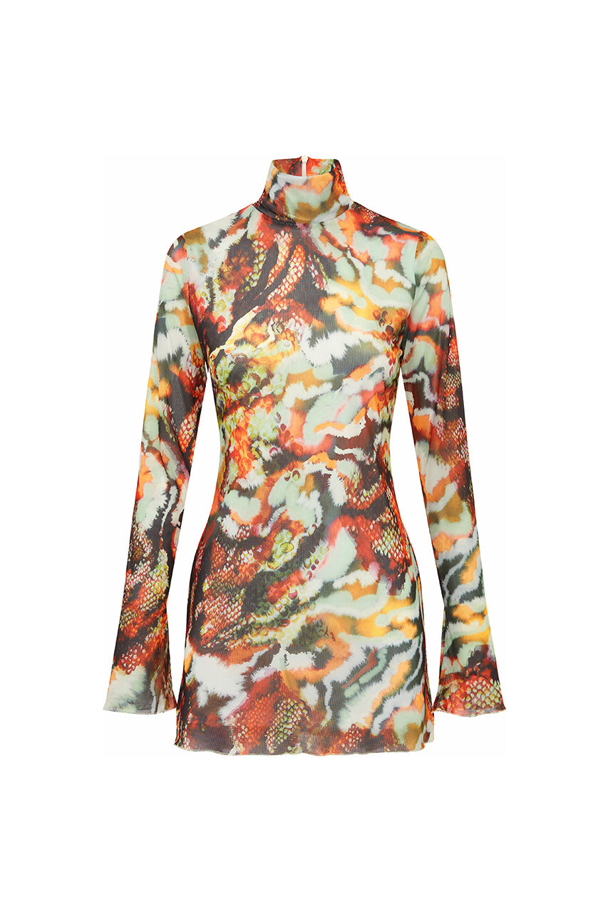 JORDI MINI DRESS - SONARA PRINT - JORDIMINIDRESSSONARAPRINT