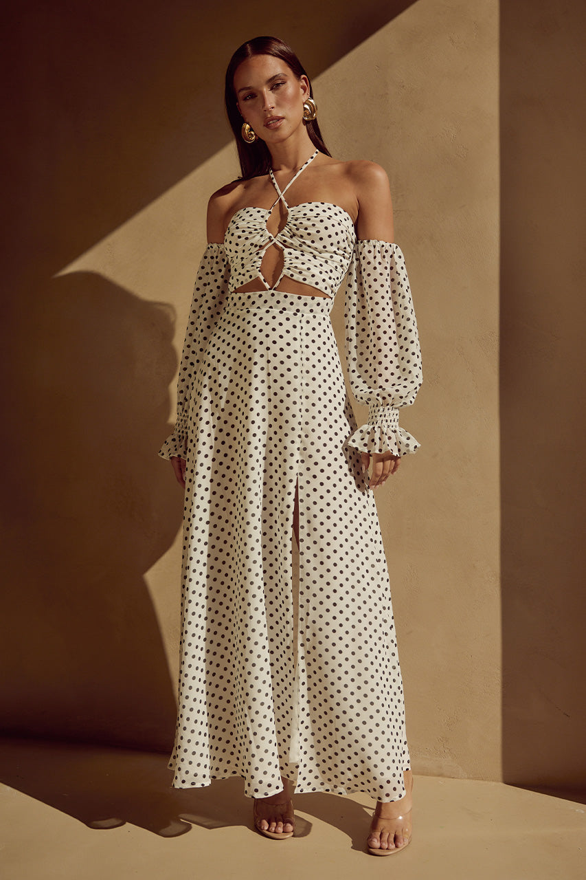KARMA MAXI DRESS - WHITE POLKA - KARMAMAXIDRESSPOLKADOT_4