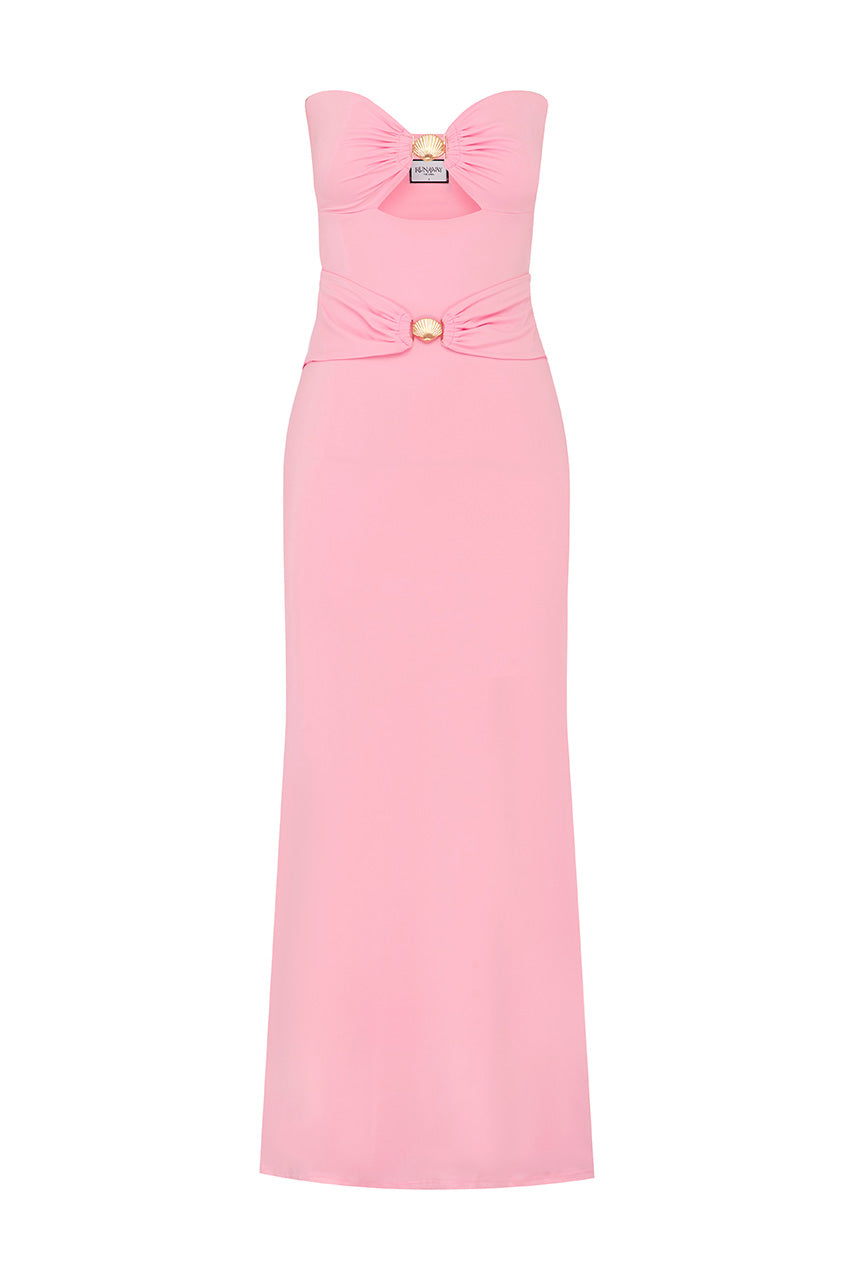 KLEO MAXI DRESS - PINK - KLEOMAXIDRESSPINK