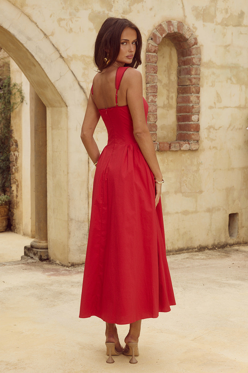 LANI MIDI DRESS - RED - LANIMIDIDRESSRED_6