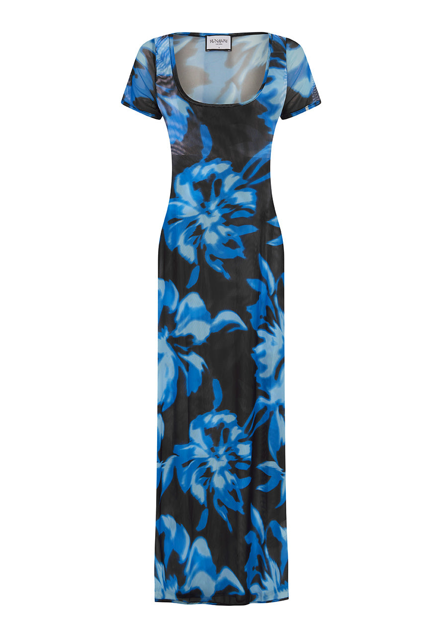LAYLAH MIDI DRESS - AGAVE BLUE - LAYLAHMIDIDRESS