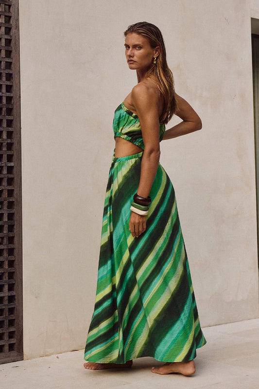 LOANI MAXI DRESS - GREEN STRIPE - LOANIMAXIDRESSGREENSTRIPE_2