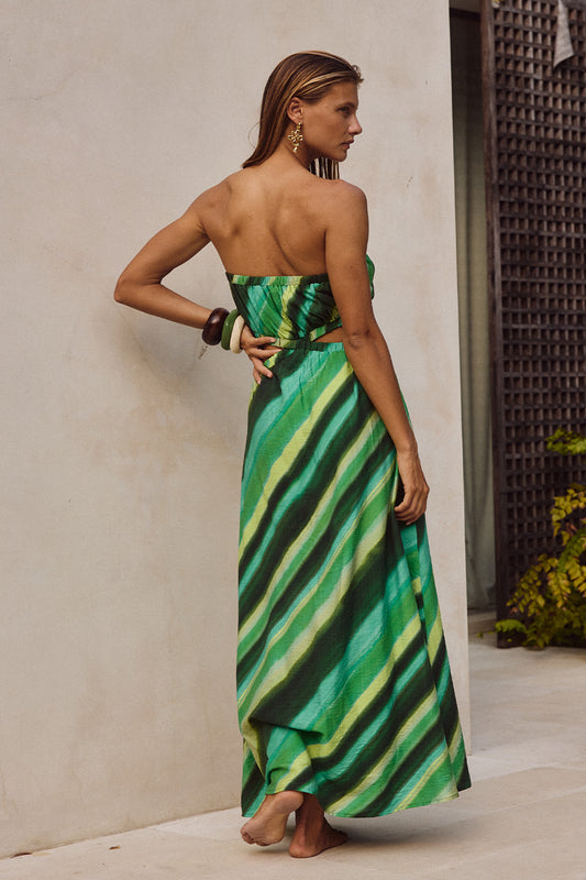 LOANI MAXI DRESS - GREEN STRIPE - LOANIMAXIDRESSGREENSTRIPE_4