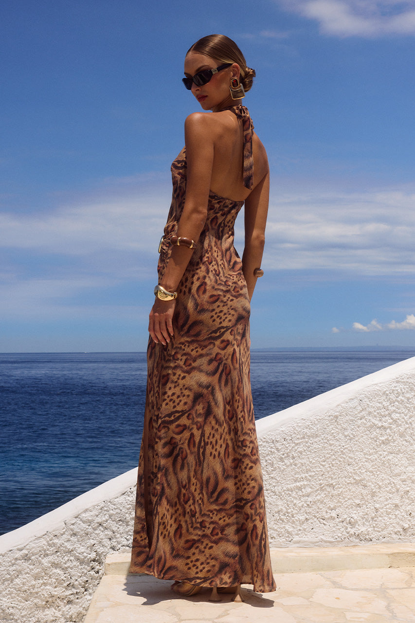 MABELLA HALTER MAXI DRESS - MENDEZ BROWN - MABELLAHALTERMAXIDRESSMENDEZBROWN_4