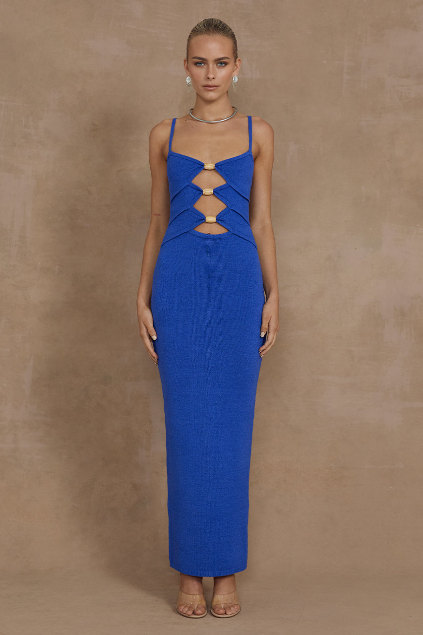 NORMANI MIDI DRESS - ROYAL XXL - MADDY_POLLARD_RUNAWAY-105