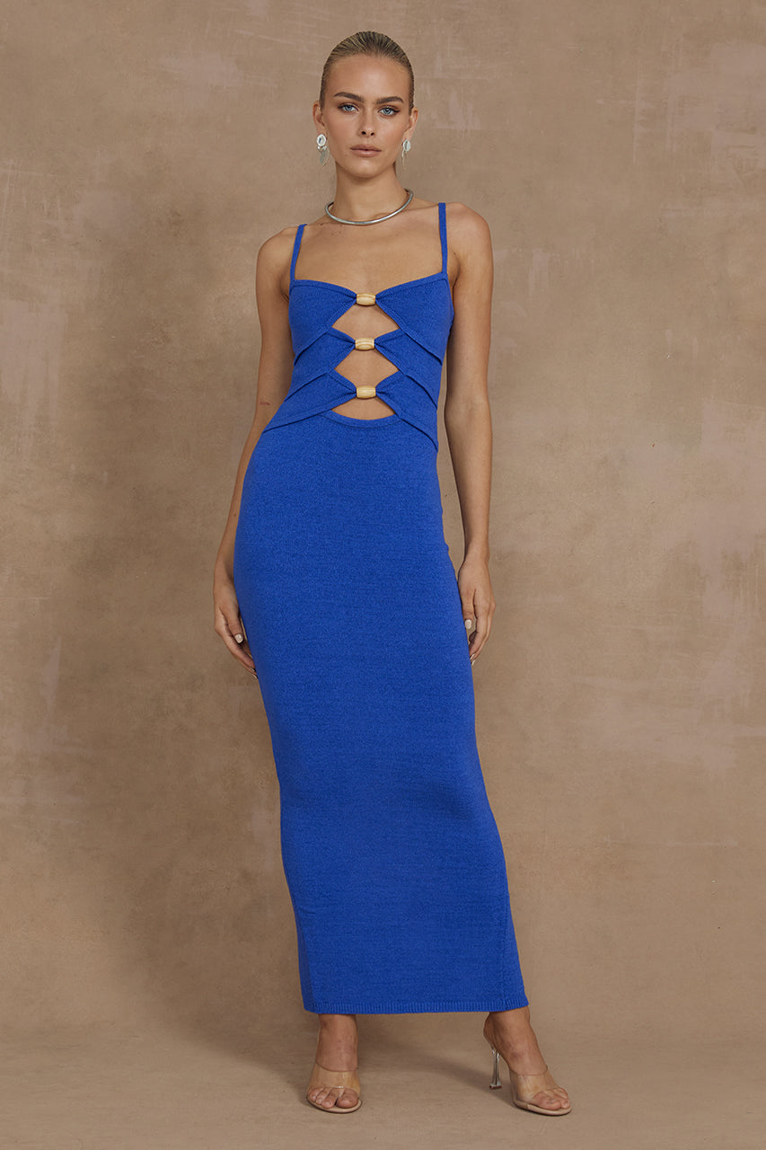 NORMANI MIDI DRESS - ROYAL - MADDY_POLLARD_RUNAWAY-106