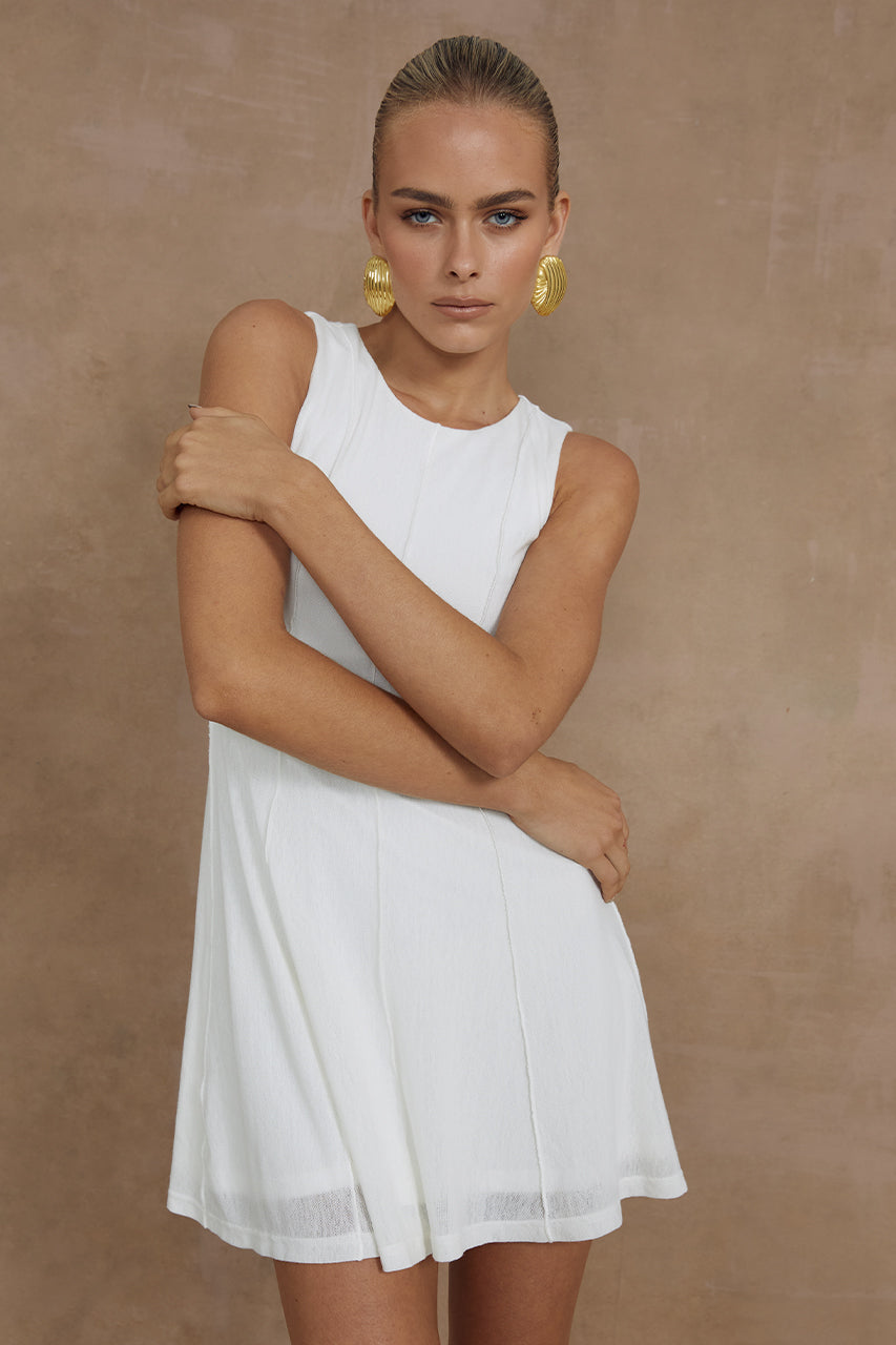 EOS MINI DRESS - IVORY - MADDY_POLLARD_RUNAWAY-138