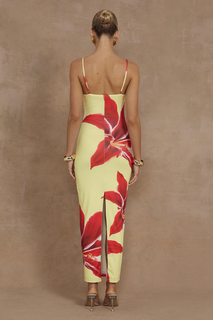 DEIA MIDI DRESS - YELLOW LILY - MADDY_POLLARD_RUNAWAY-90