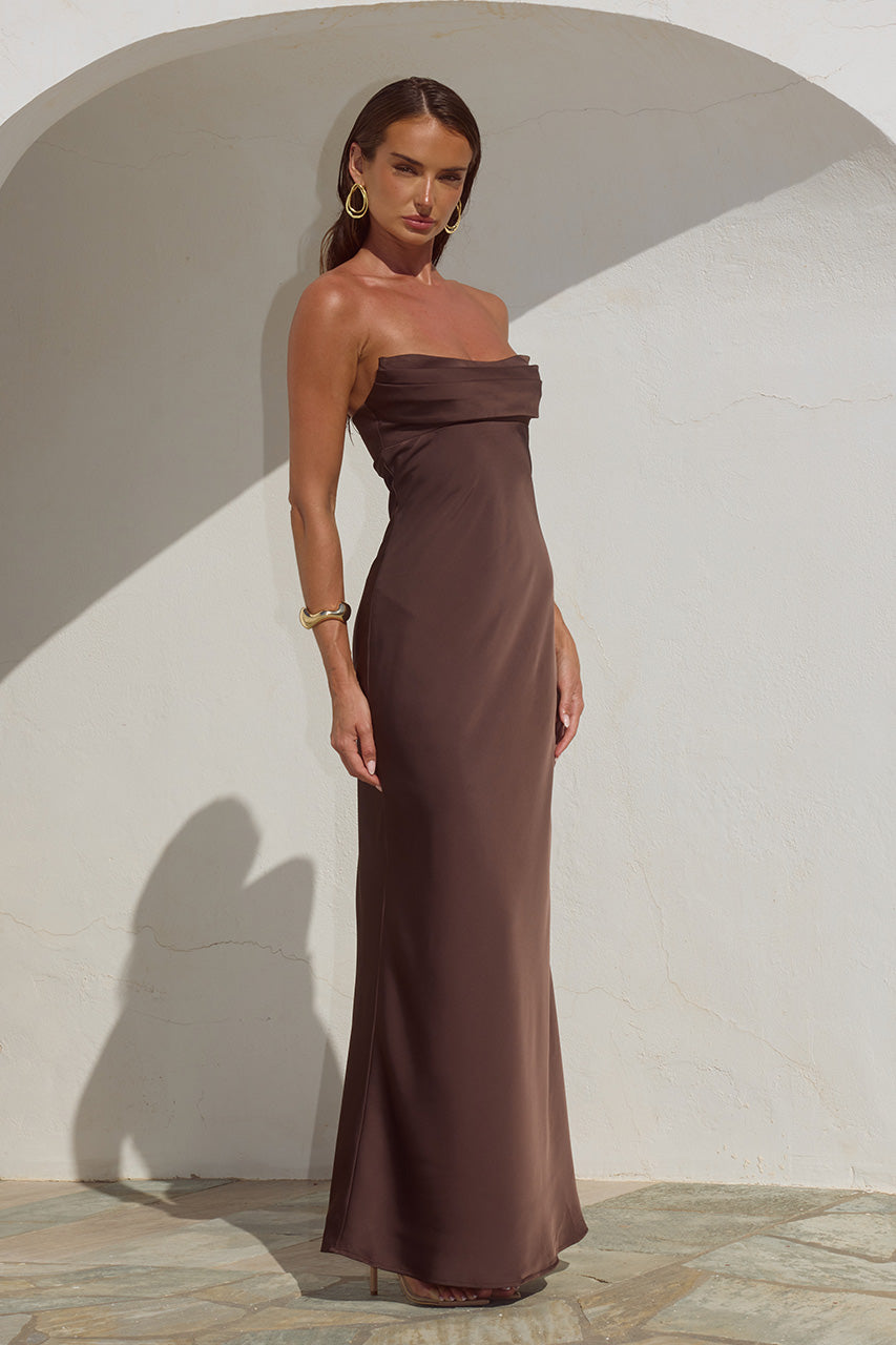 MADELEINE STRAPLESS MAXI DRESS - BITTER CHOCOLATE - MADELEINESTRAPLESSMAXIDRESS-BITTERCHOCOLATE_10