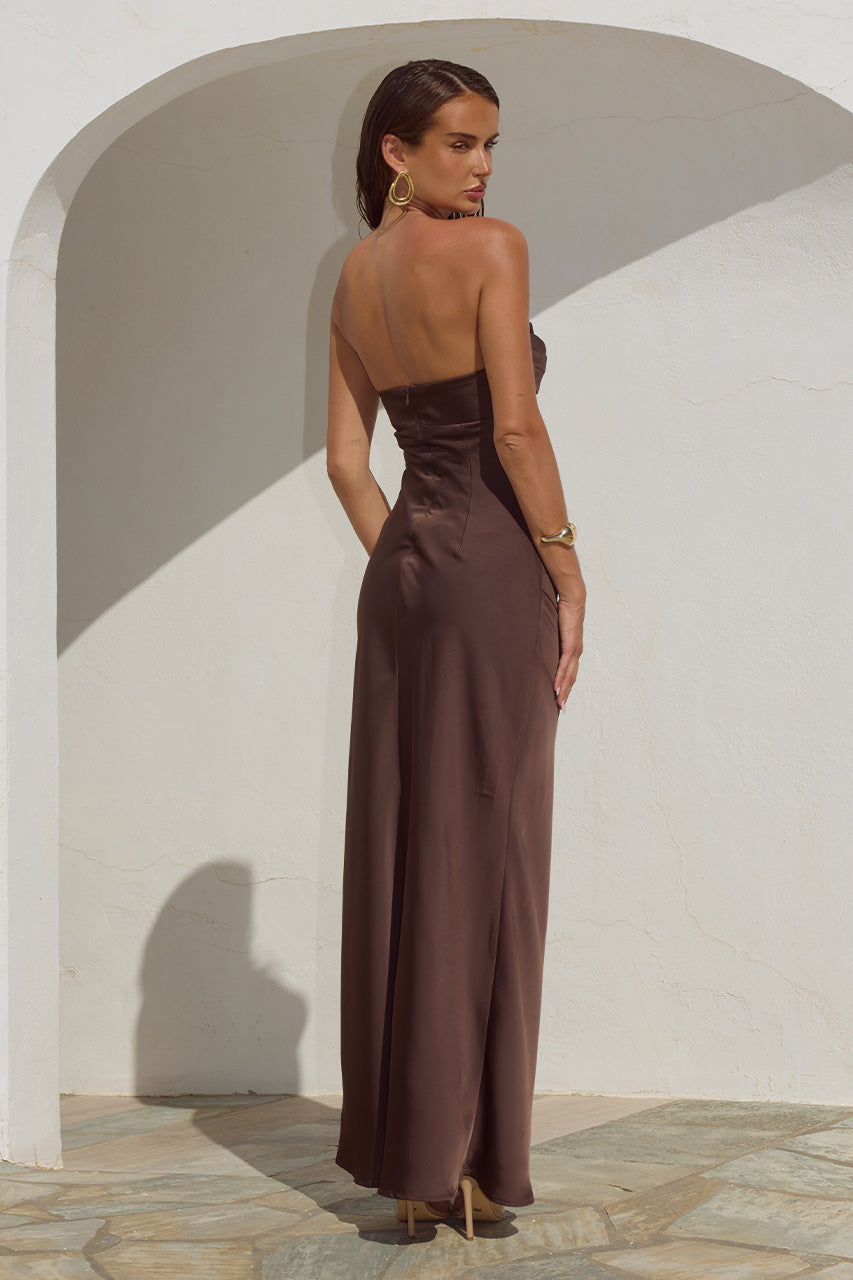 MADELEINE STRAPLESS MAXI DRESS - BITTER CHOCOLATE - MADELEINESTRAPLESSMAXIDRESS-BITTERCHOCOLATE_11