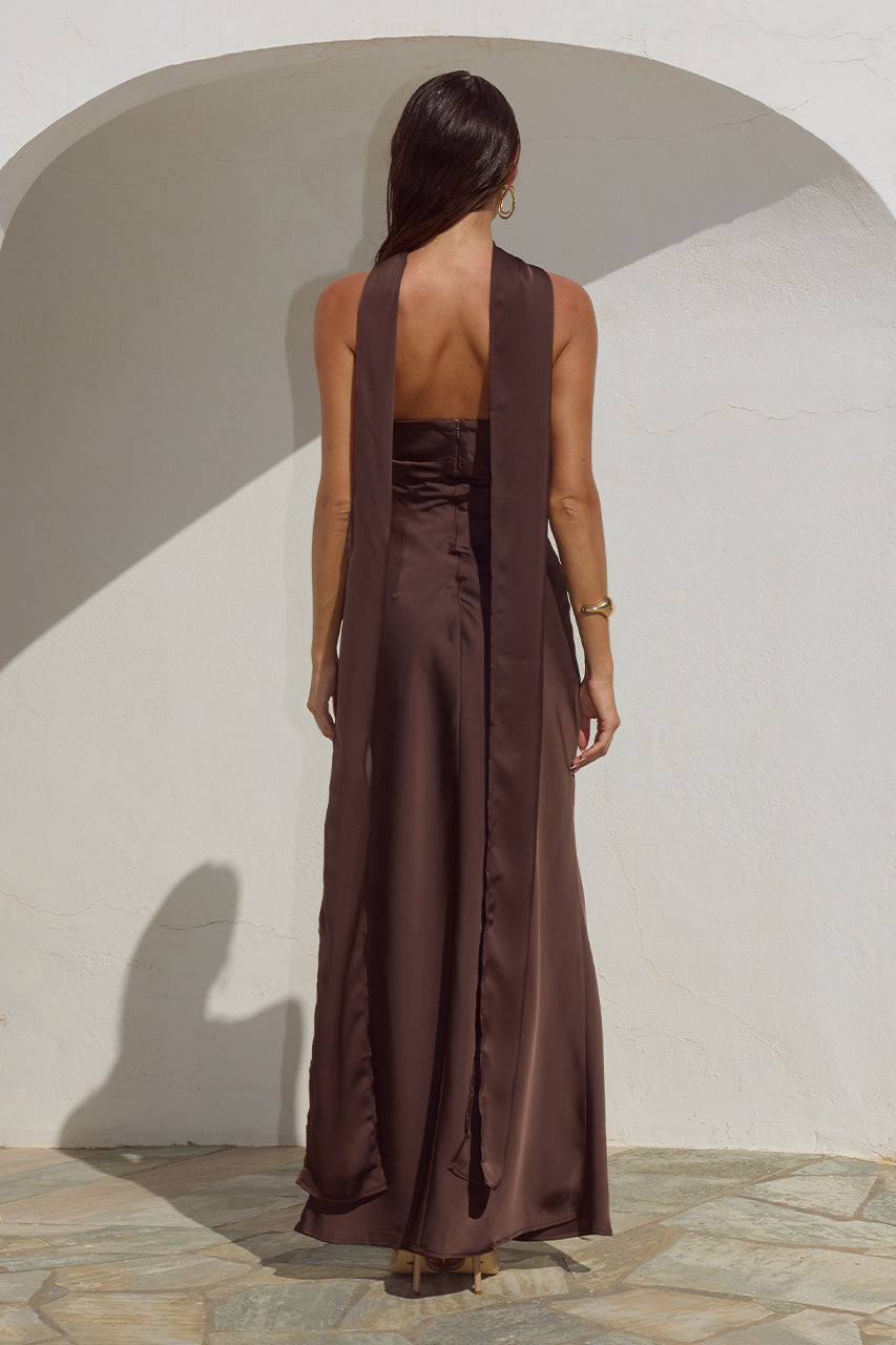 MADELEINE STRAPLESS MAXI DRESS - BITTER CHOCOLATE - MADELEINESTRAPLESSMAXIDRESS-BITTERCHOCOLATE_3