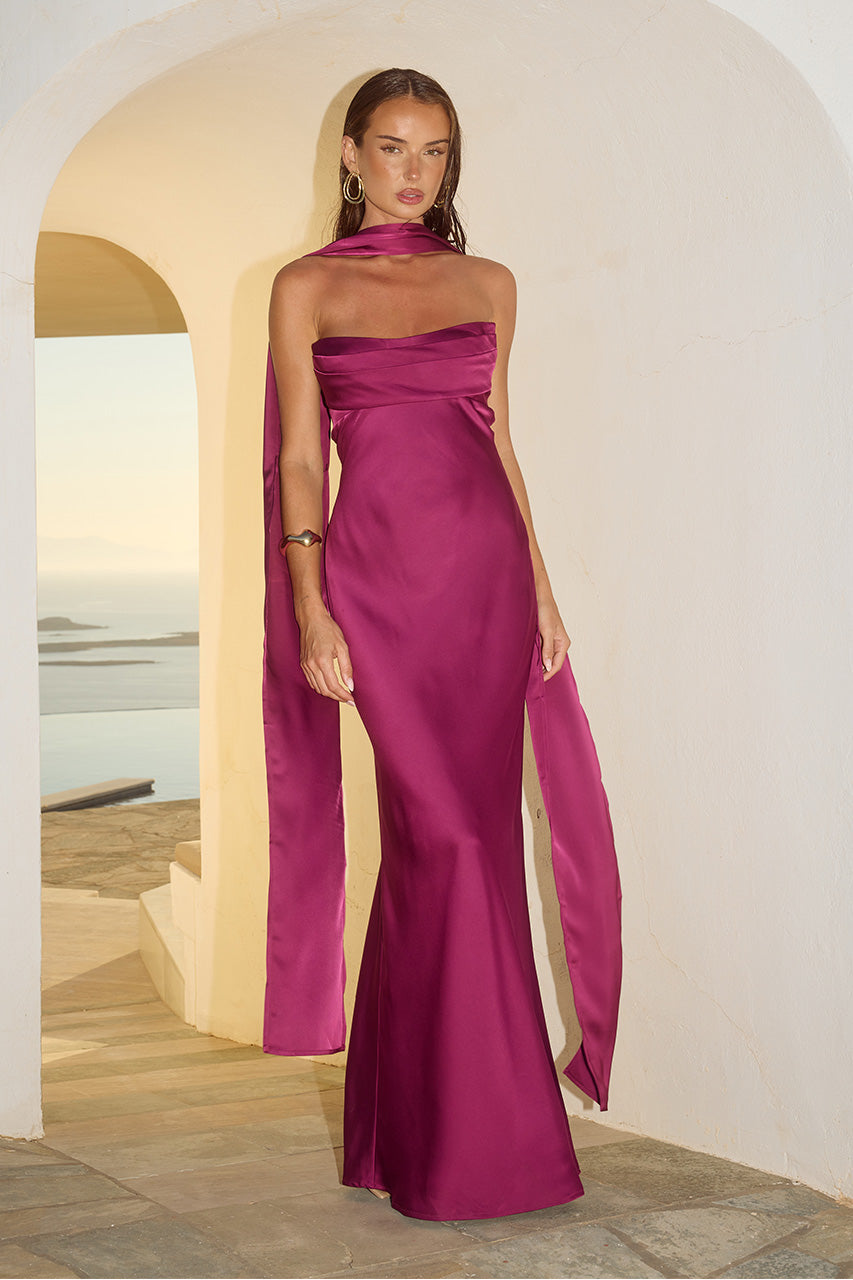 MADELEINE STRAPLESS MAXI DRESS - PLUM - MADELEINESTRAPLESSMAXIDRESS-PLUM