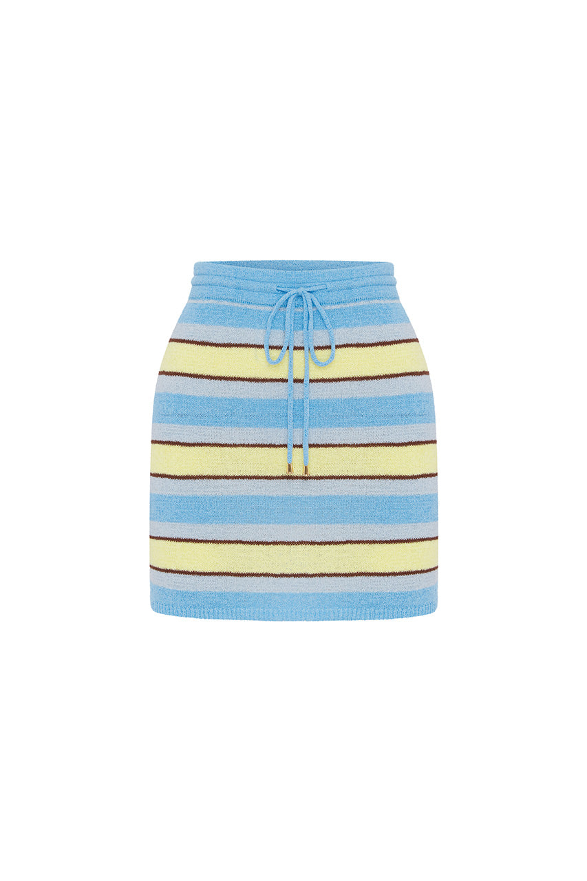 NATALIE MINI SKIRT - BLUE MULTI - NATALIEMINISKIRT