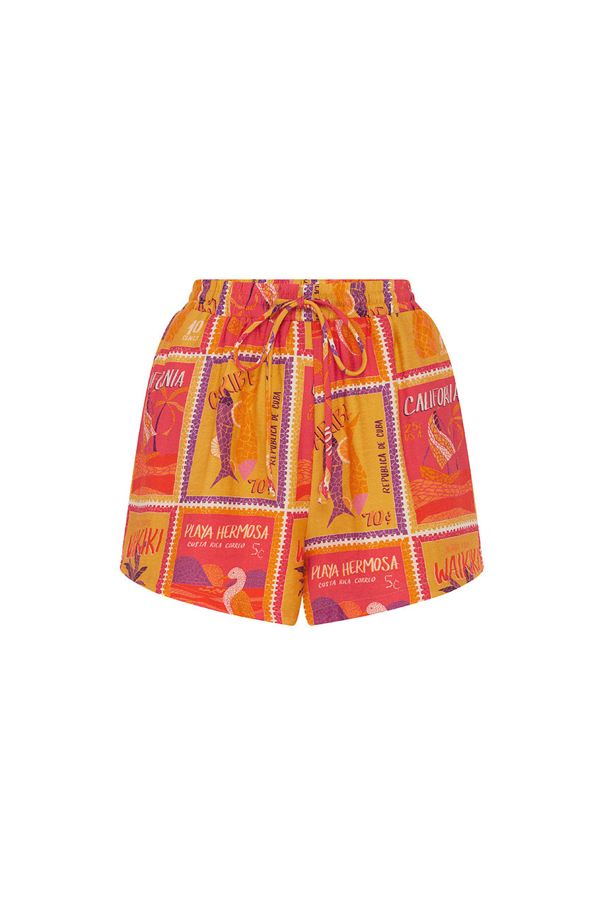 OCTAVIA SHORT - ALOHA ORANGE XXL - OCTAVIASHORTALOHAORANGE