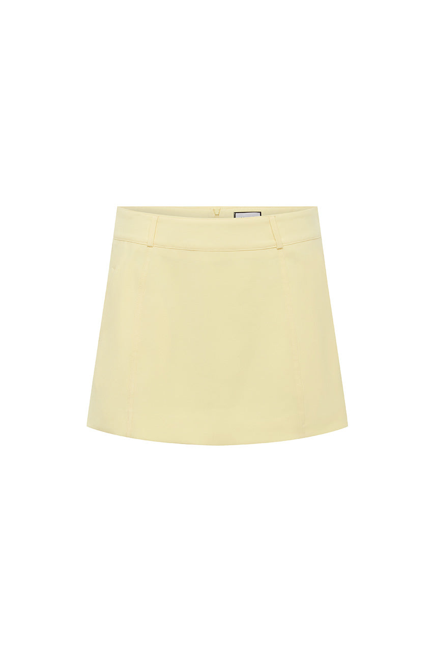 ORLA TAILORED MINI SKIRT - BUTTER - ORLATAILOREDMINISKIRTBUTTER