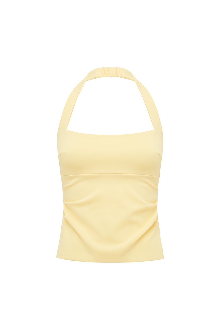 PARKER HALTER TOP - LEMON - PARKERHALTERTOPLEMON
