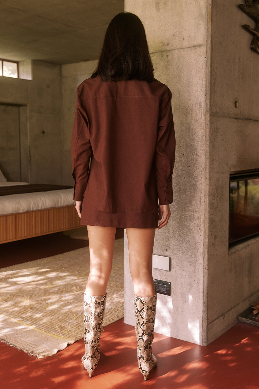 PICCILO SKIRT - CHOCOLATE - PICCILO-SHIRT-x-PICCILO-SKIRT-_1
