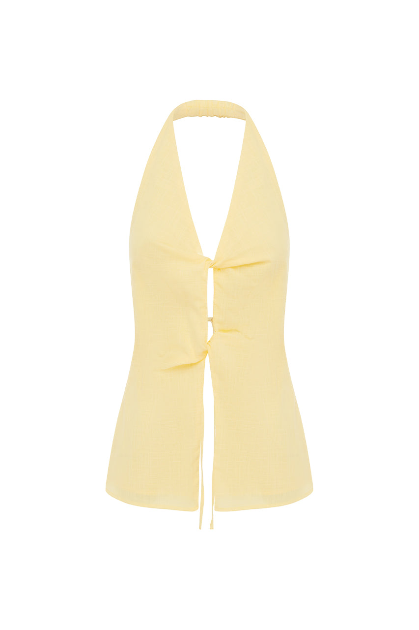 POPPY TOP - LEMON - POPPY-TOP
