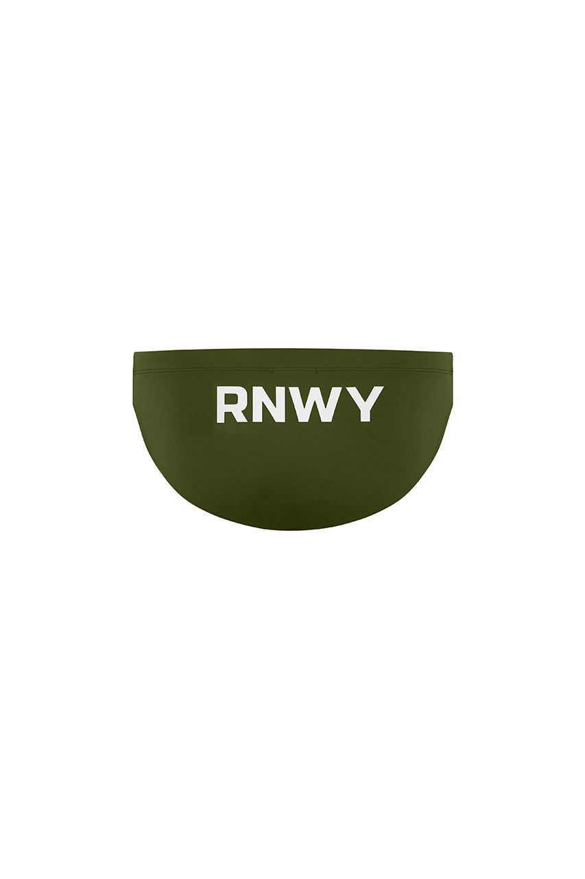 EMILIO PRINTED RACER SWIM BRIEF - KHAKI/RNWY PRINT - RNWY-Khaki-_2