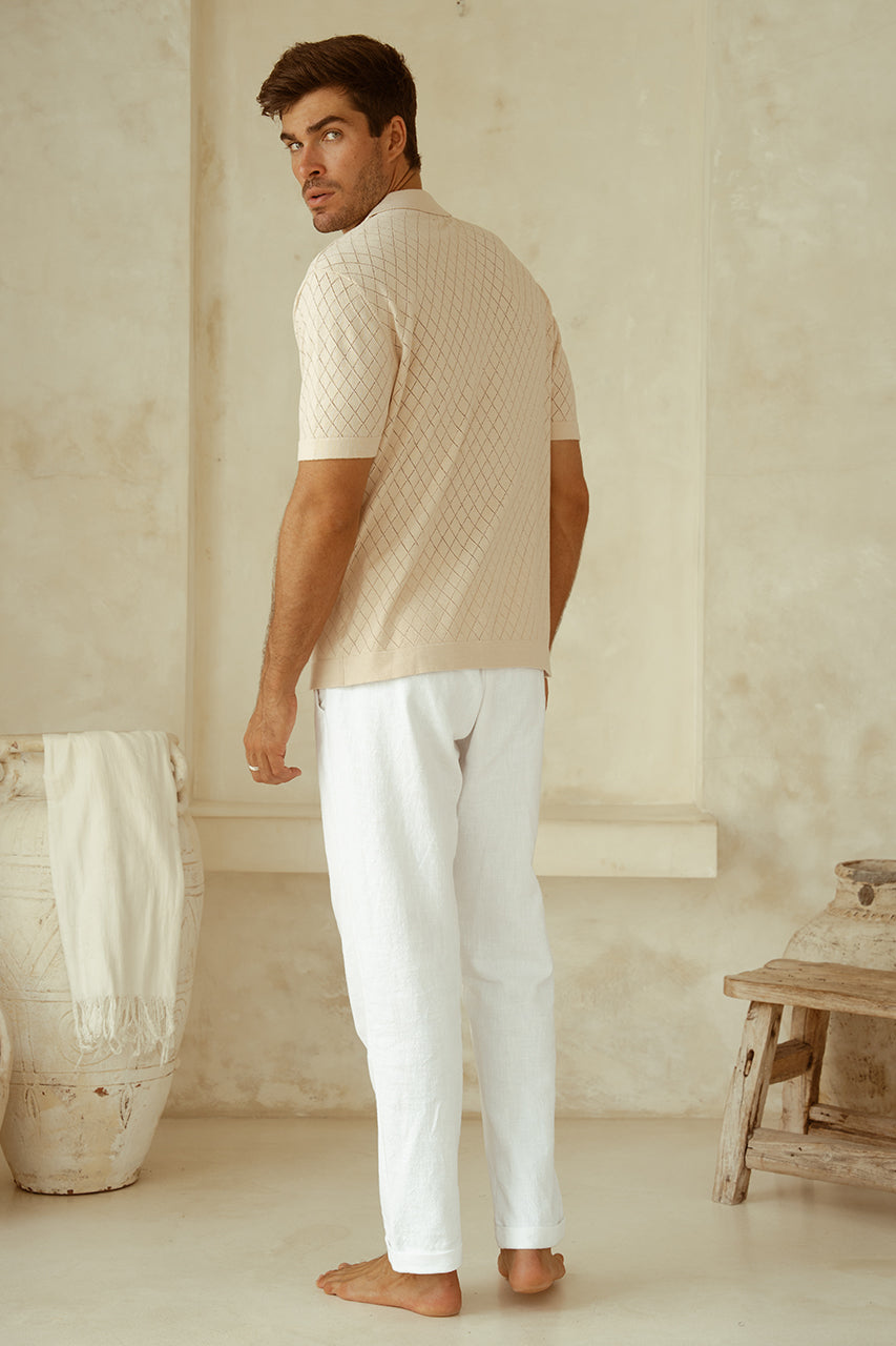 BILLIE SHIRT - SAND - RUNAWAY-THE-LABEL_BILLIE-SHIRT_SAND_OSCAR-PANT_WHITE.2