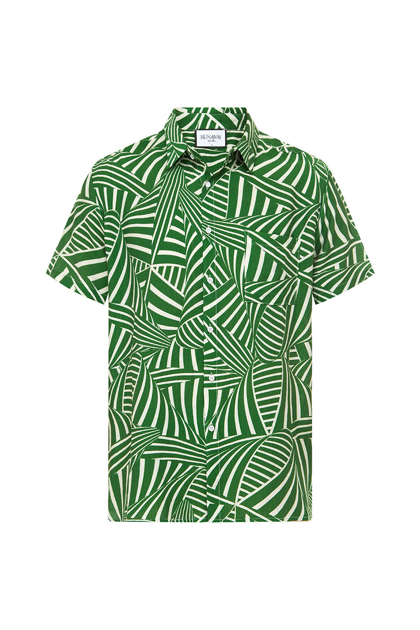 NATHAN SHIRT - NARNA GREEN - Runaway_B24_18