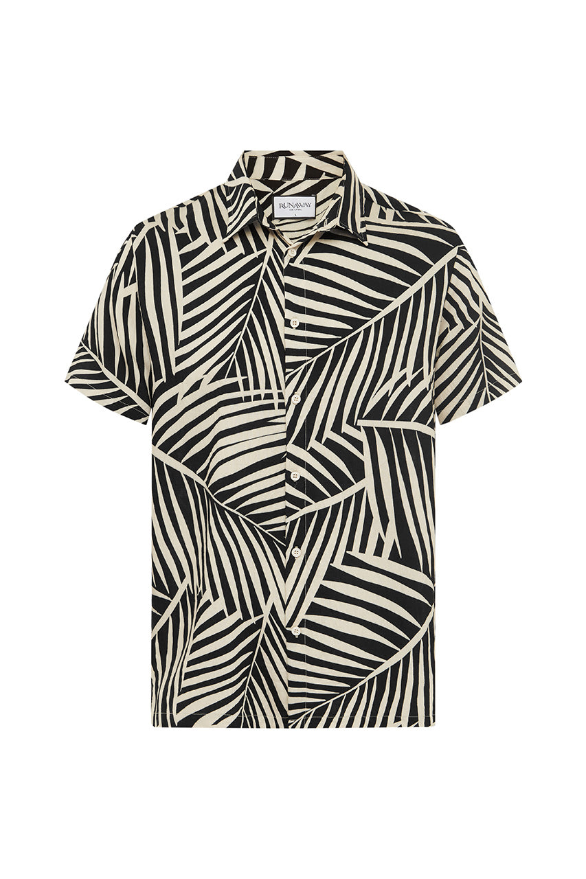 CHASE SHIRT - BLACK PALM - Runaway_B24_24