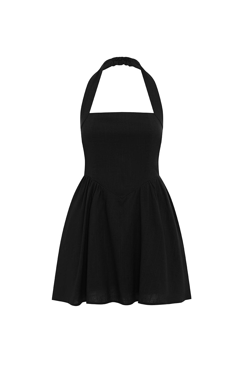 SOLARA MINI DRESS - BLACK - SOLARA-MINI-DRESS-BLACK