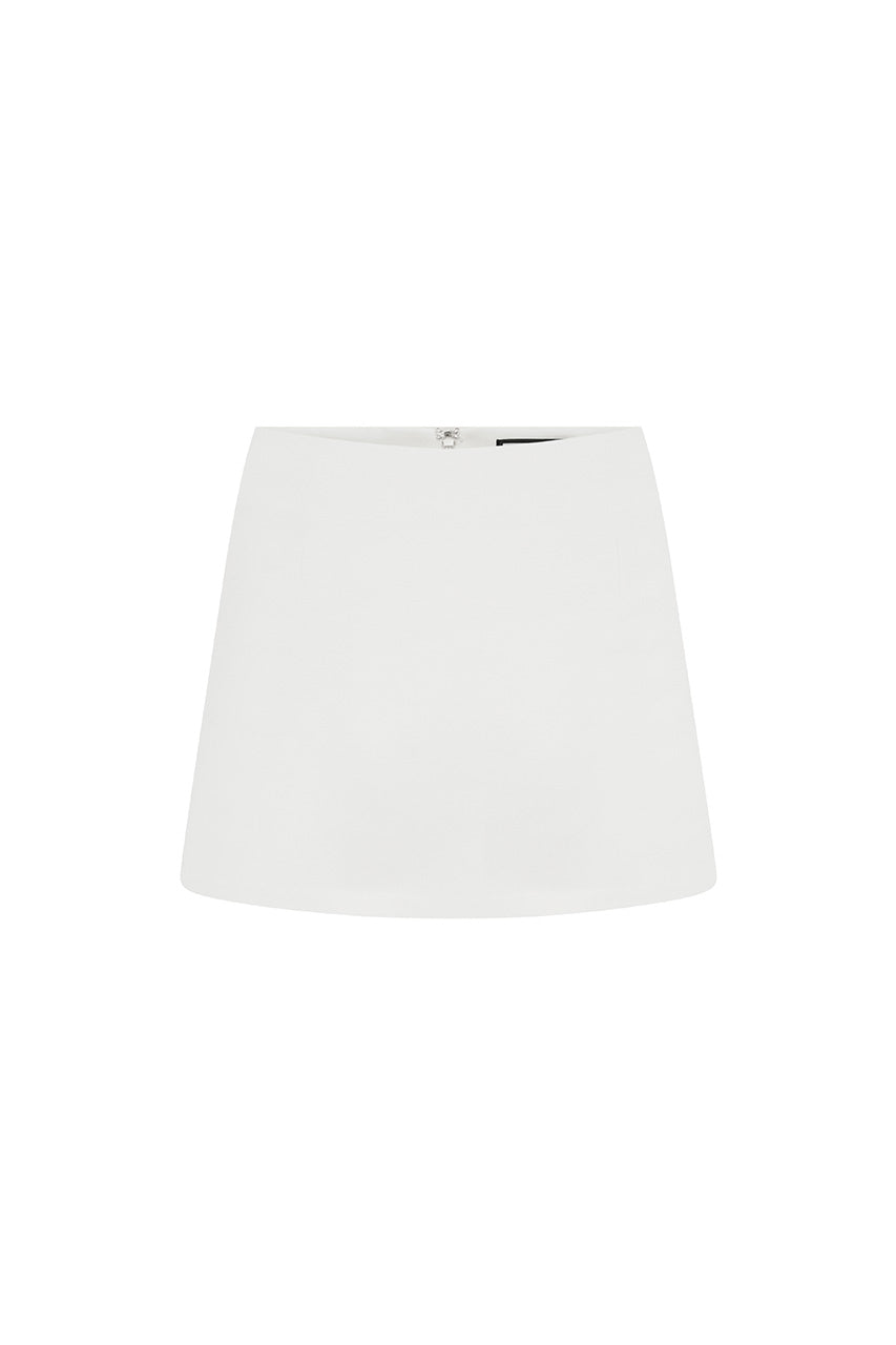 VIENO FITTED MINI SKORT - WHITE - VIENOFITTEDMINISKORTWHITE
