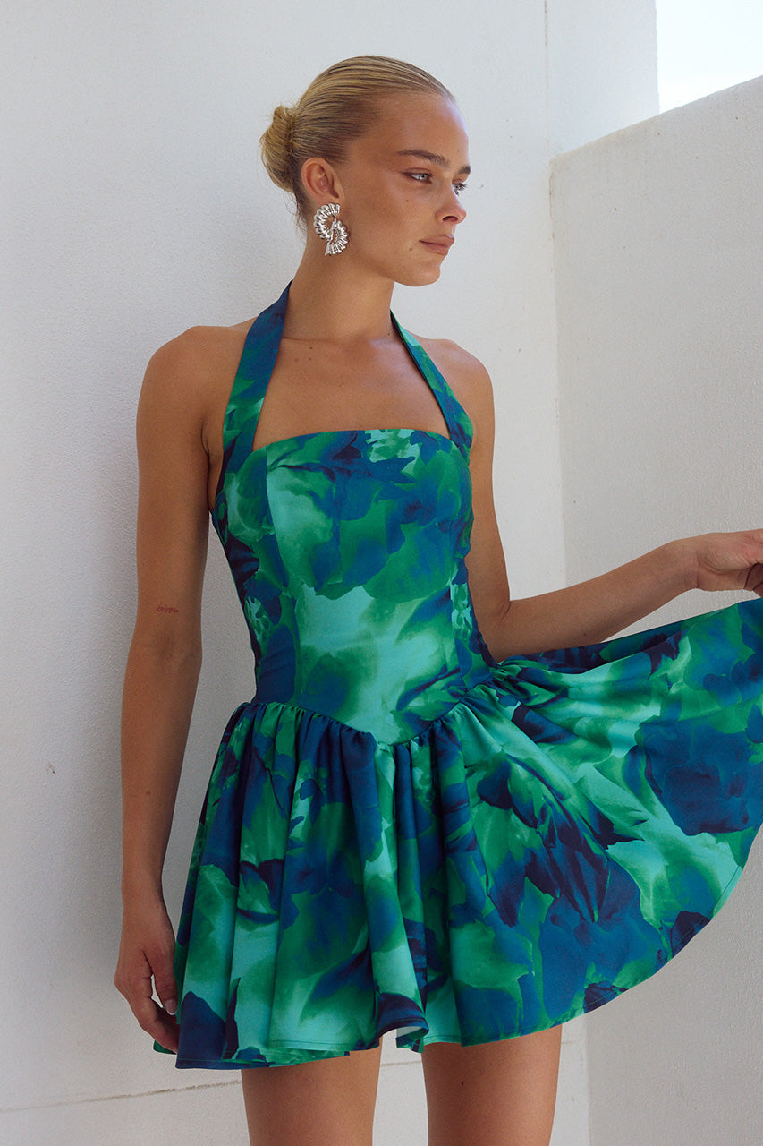 WINSLOW MINI DRESS - CALISTA GREEN - WINSLOWMINIDRESSCALISTAGREEN_3