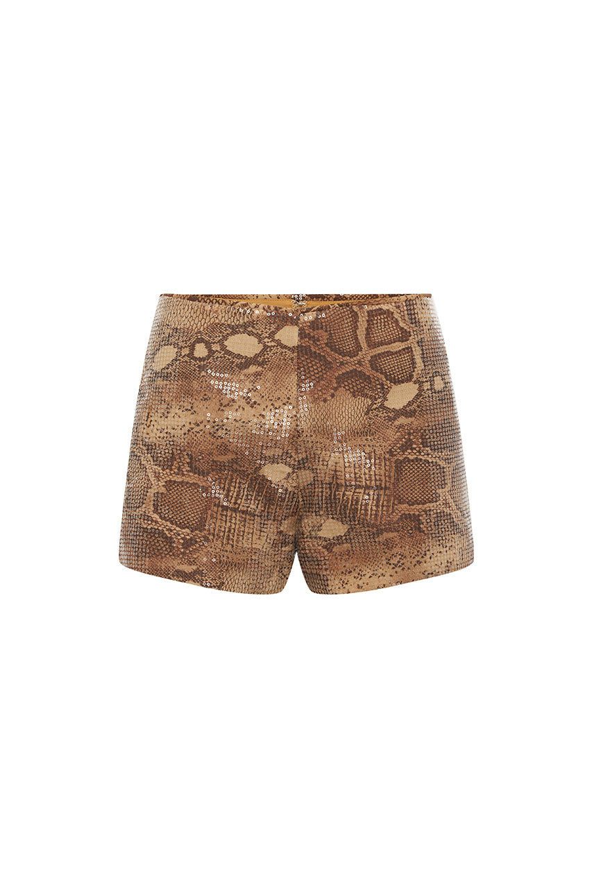 ZAVIER MINI SHORTS - TAN VIPER - ZAVIERMINISHORTS