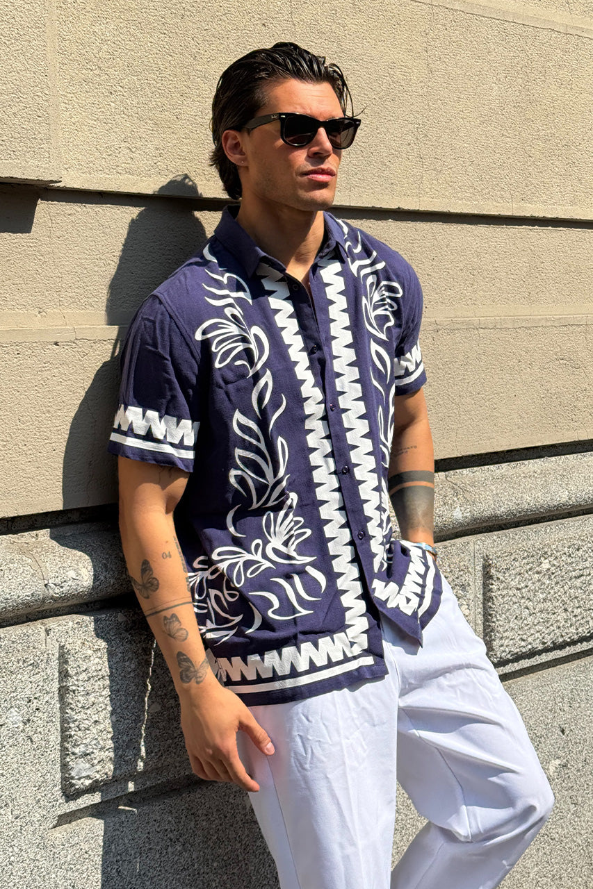 FLORIAN SHIRT - BLUE/WHITE - antonio.medugno-FlorianShirt
